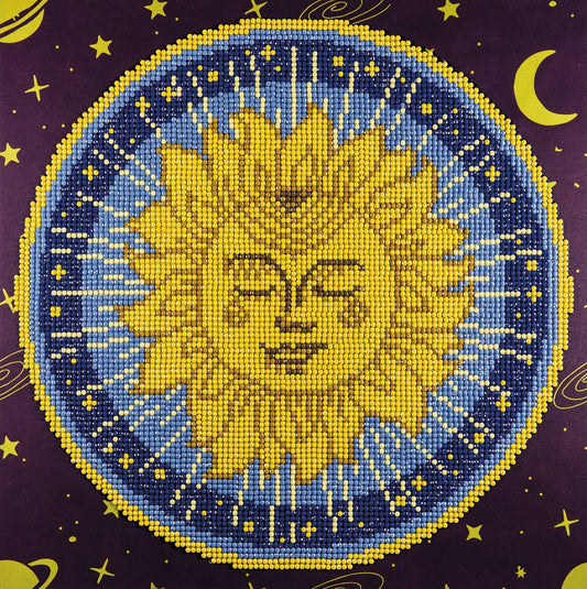 Diamond Arts-Sun Mandala Diamond Art Kit Intermediate: 01 Multi