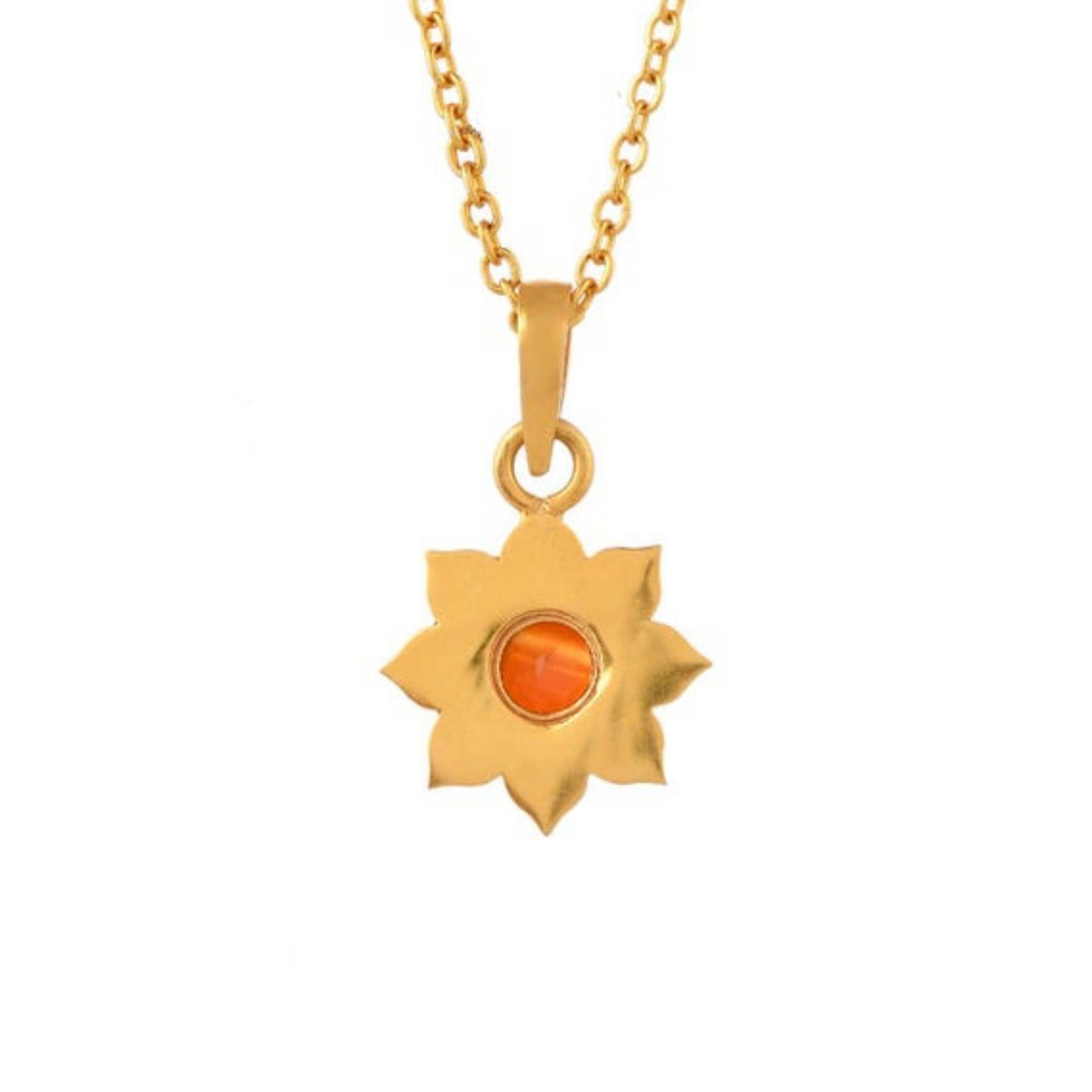 Sandstone Gold Plated Enamel Necklace
