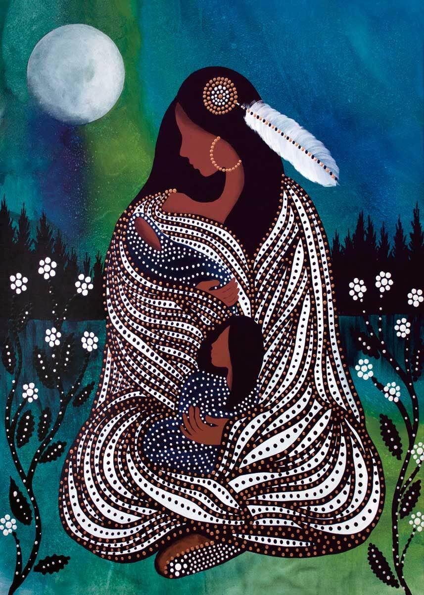 Loving Arms by Artist Betty Albert Art Print