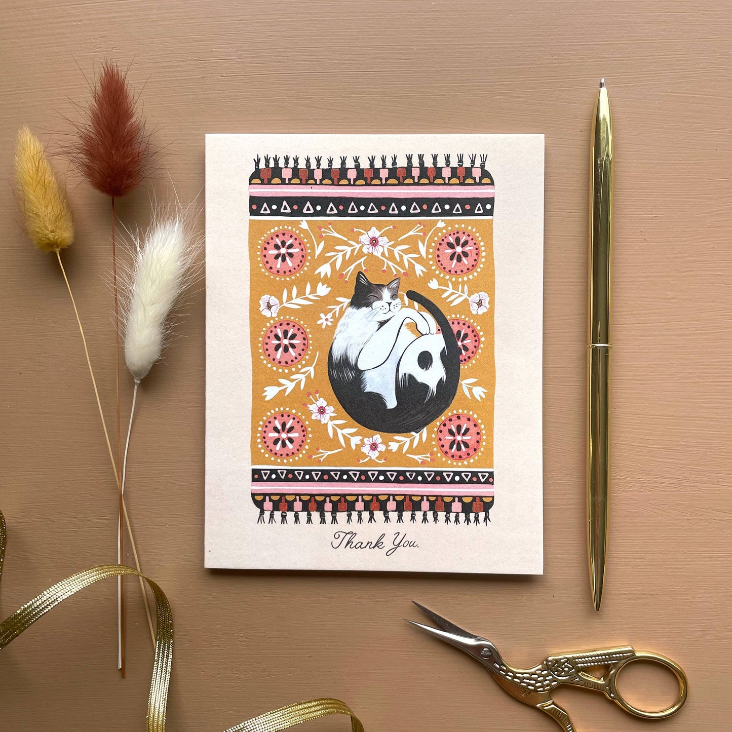 Indoor Cat Card | Stationery | Thank you Greeting Card