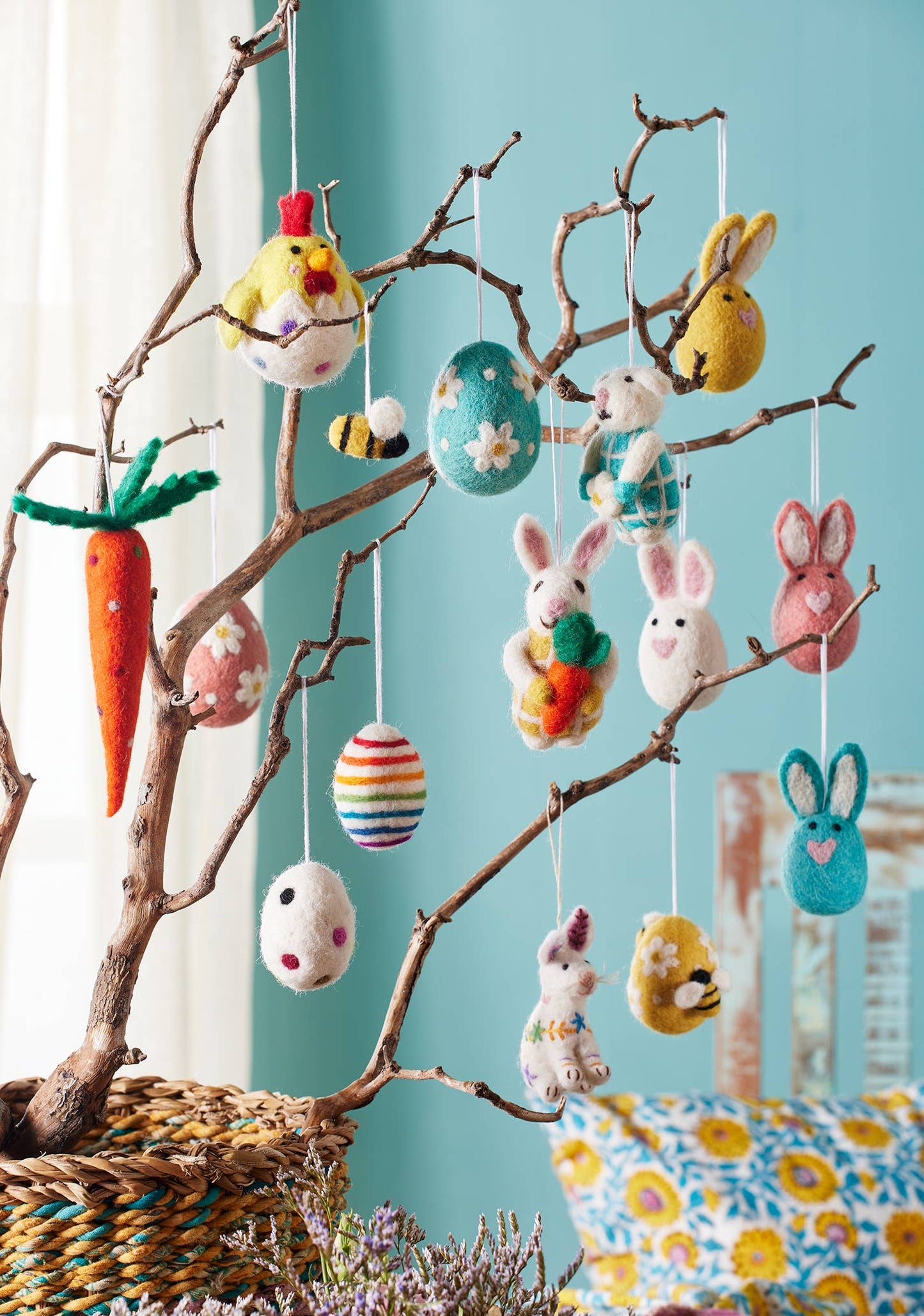 Felt Embroidered Rabbit Decoration