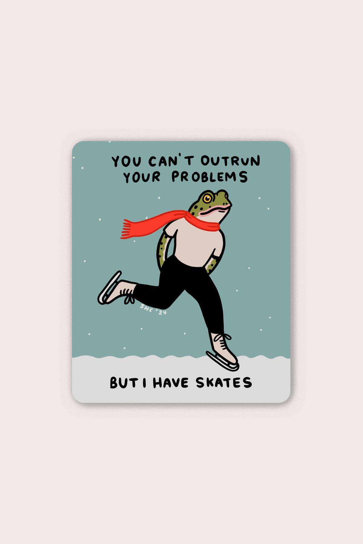 Outrun Your Problems Sticker | Waterproof Vinyl Sticker
