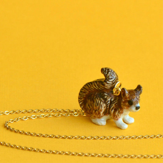 Camp Hollow Squirrel Necklace