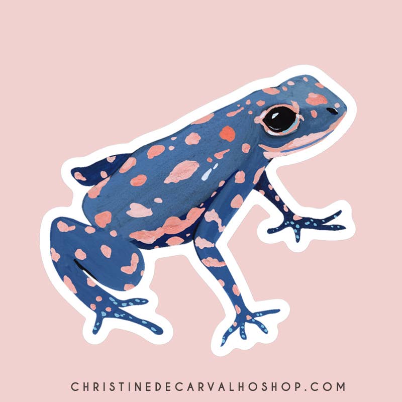 Frog Vinyl Sticker - Wildlife Sticker - Nature Sticker