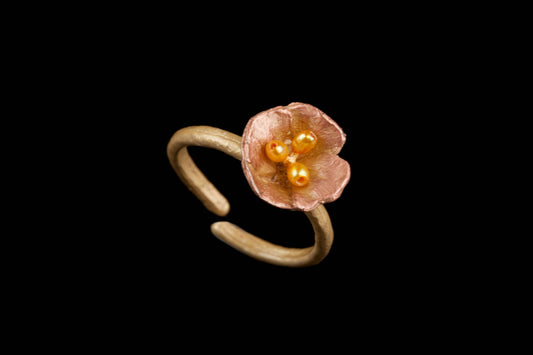California Poppy Ring - Adjustable