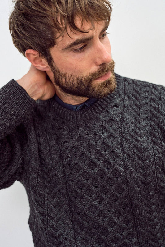 Inishbofin  Mens Traditional Aran Sweater