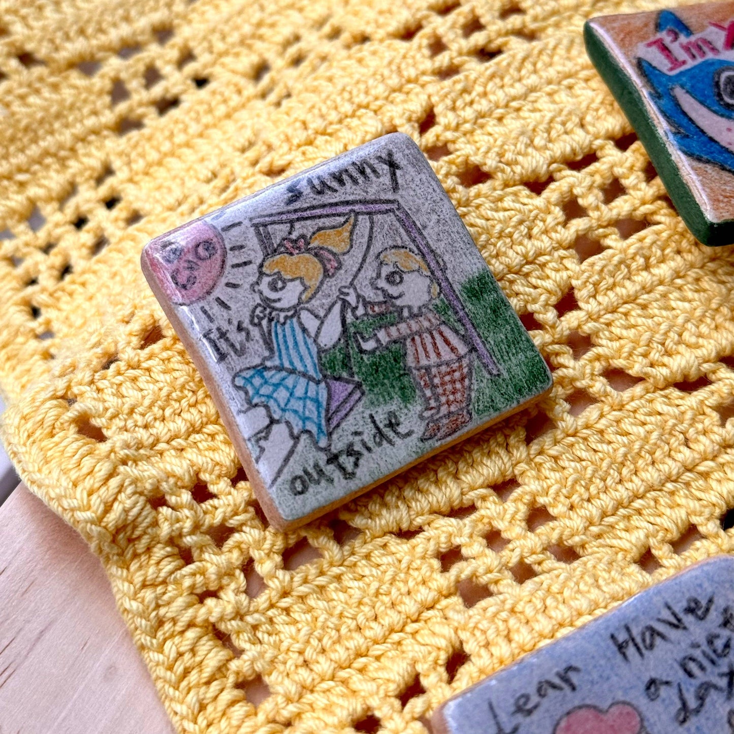 Handmade Clay Pins: I have no idea what im doing