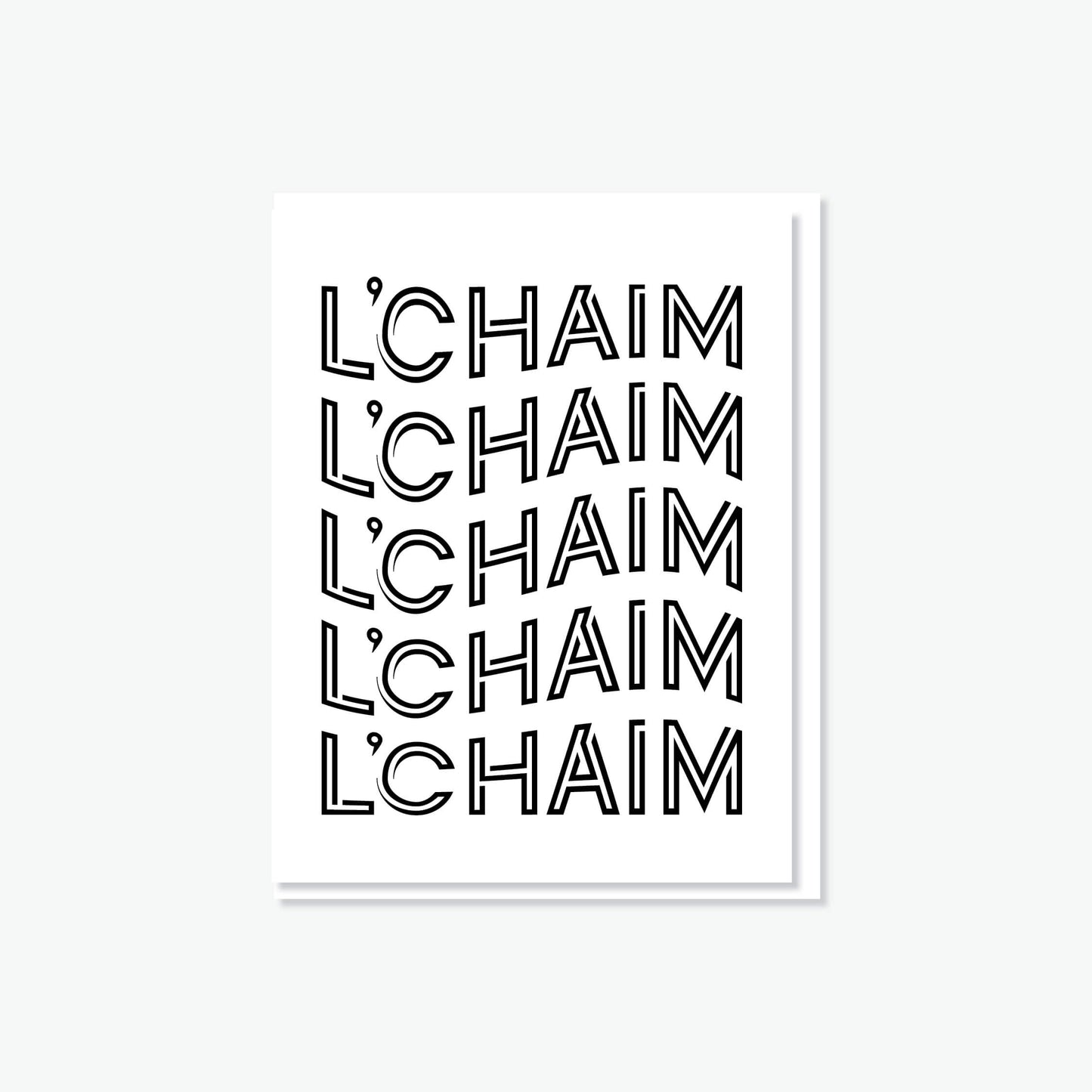 L'chaim L'chaim L'chaim Card