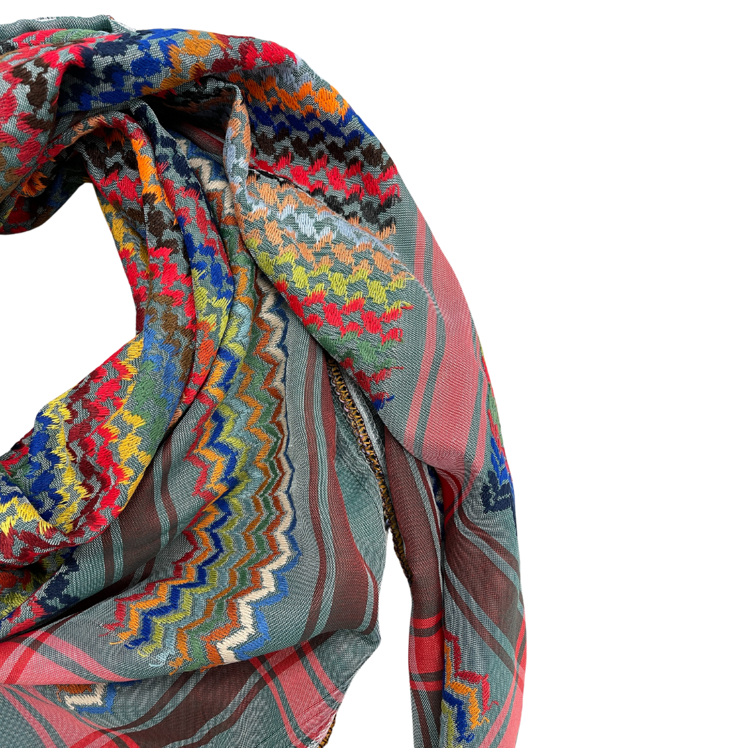 Teal Kuffiyeh Scarf