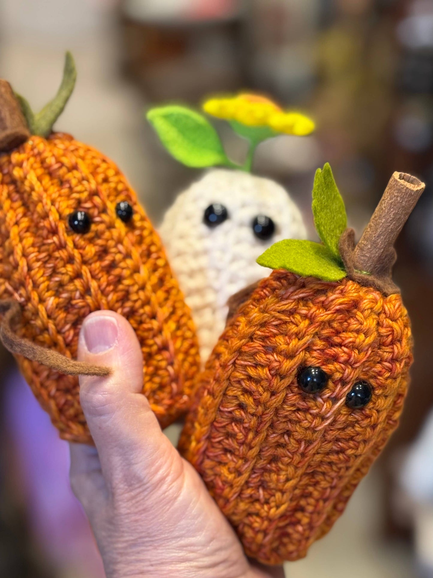 Handmade Ghosties & Pumpkins
