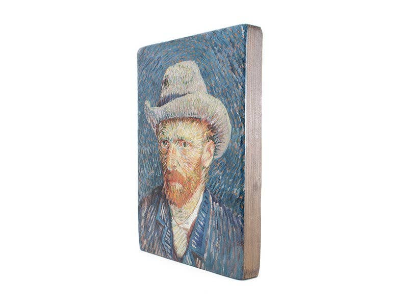Reproduction On Ecological Wood, 30X19cm, Selfportrait