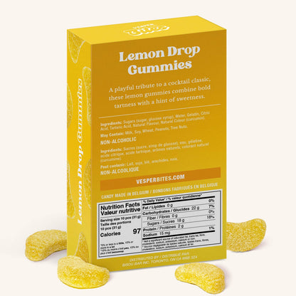 Lemon Drop Gummies, Chewy Candies, Alcohol-Free