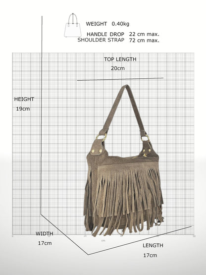 ORQUIDEA - Suede leather bag: Rojo vino