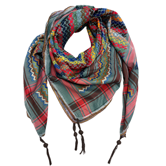 Teal Kuffiyeh Scarf