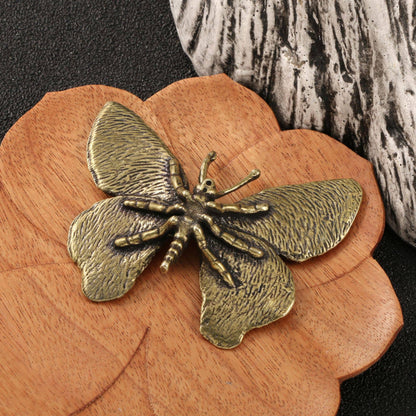 Brass Insect Butterfly Brass Ornaments Miniature Model: B