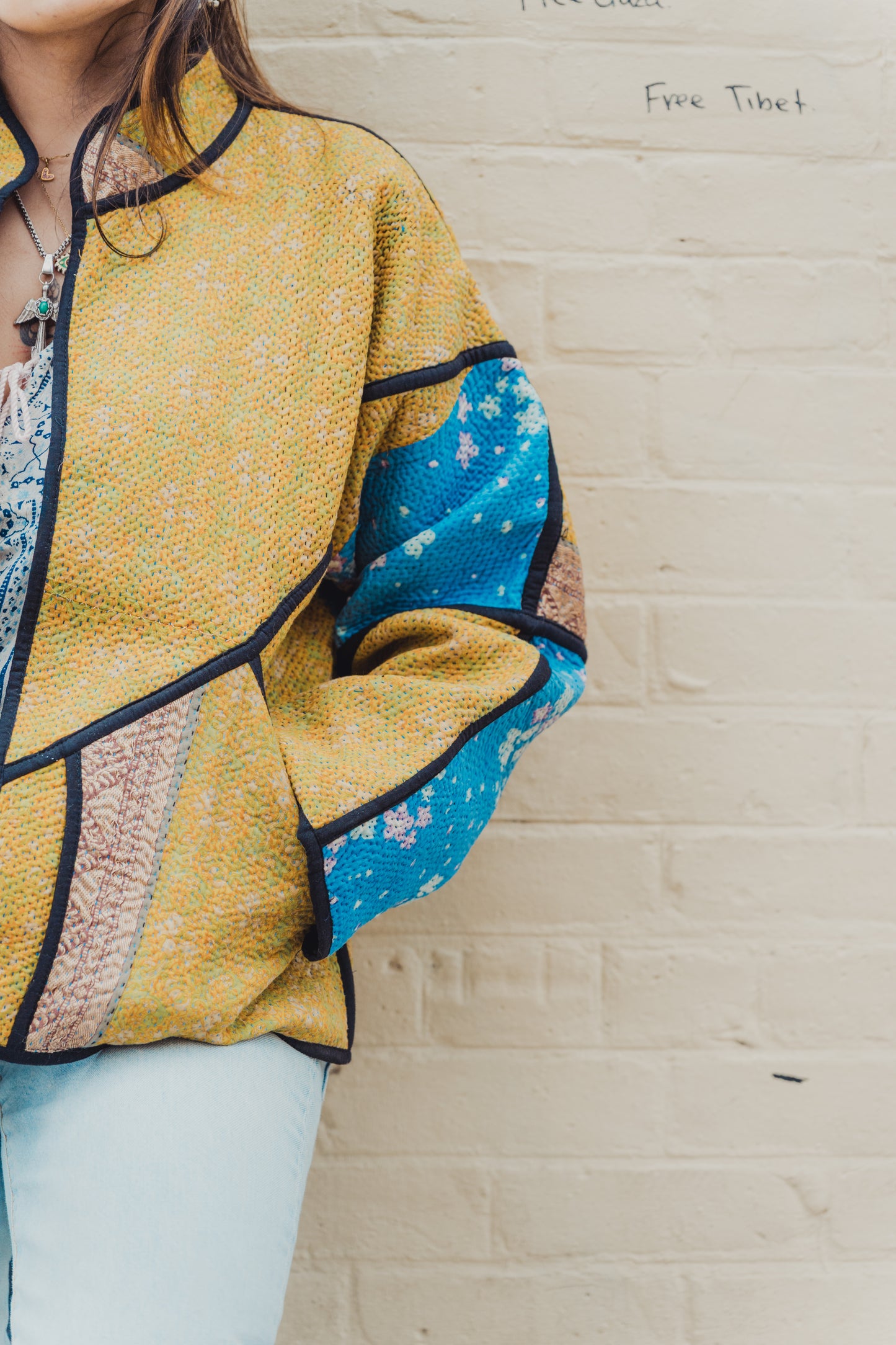 Lahore Quilted Kantha Patchwork Jacket
