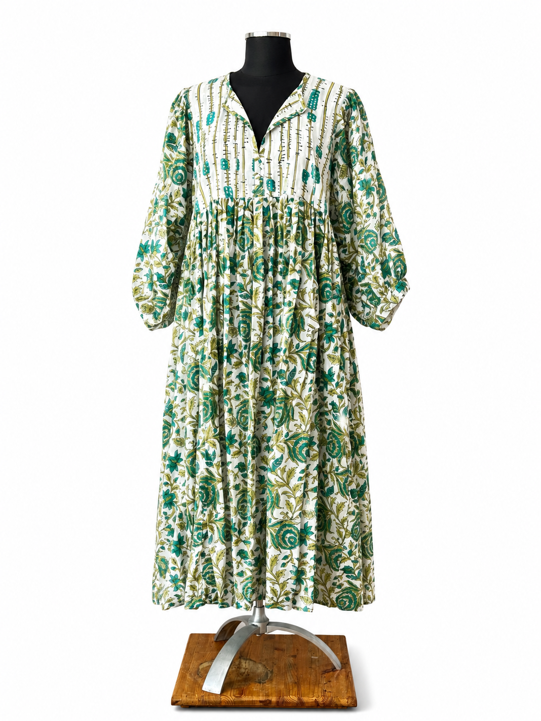 Meena Block Print Maxi Dress