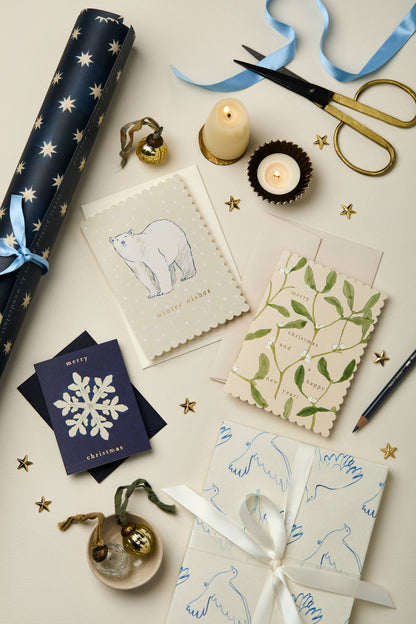 Polar Bear 'Winter Wishes' Card