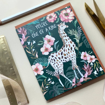 Giraffe Card | Stationery  |  Birthday Greeting Card