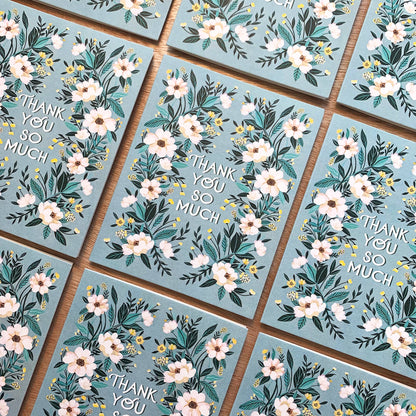 Sweet Flowers Card | Stationery  | Thank you Greeting Card