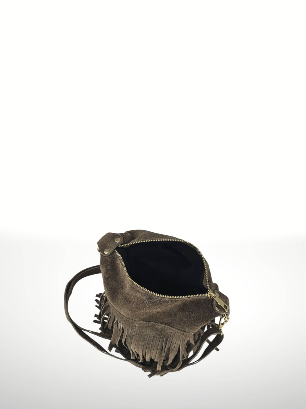ORQUIDEA - Suede leather bag: Rojo vino