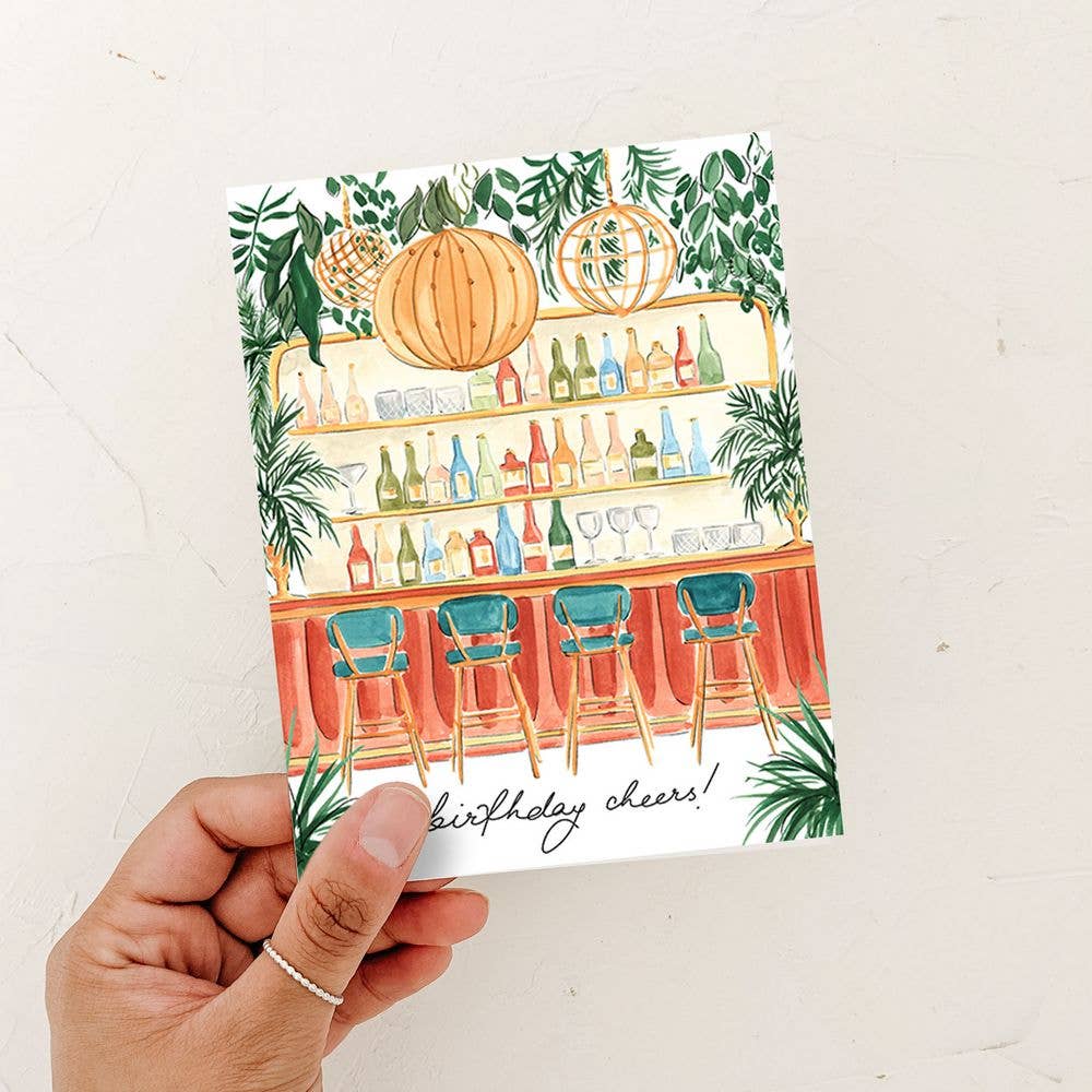 Tropical Birthday Cheers Card: Kraft