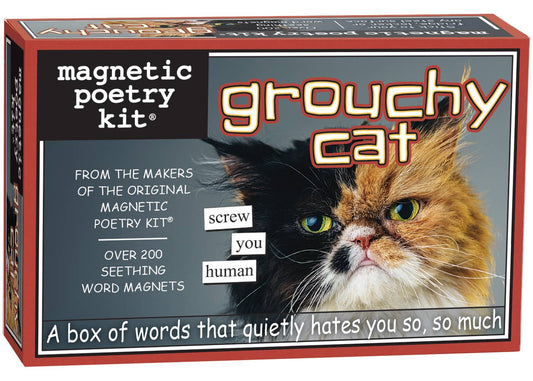 Grouchy Cat Magnetic Poetry Kit