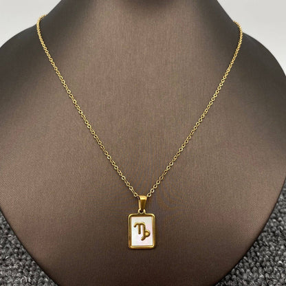 Zodiac  Square Necklace