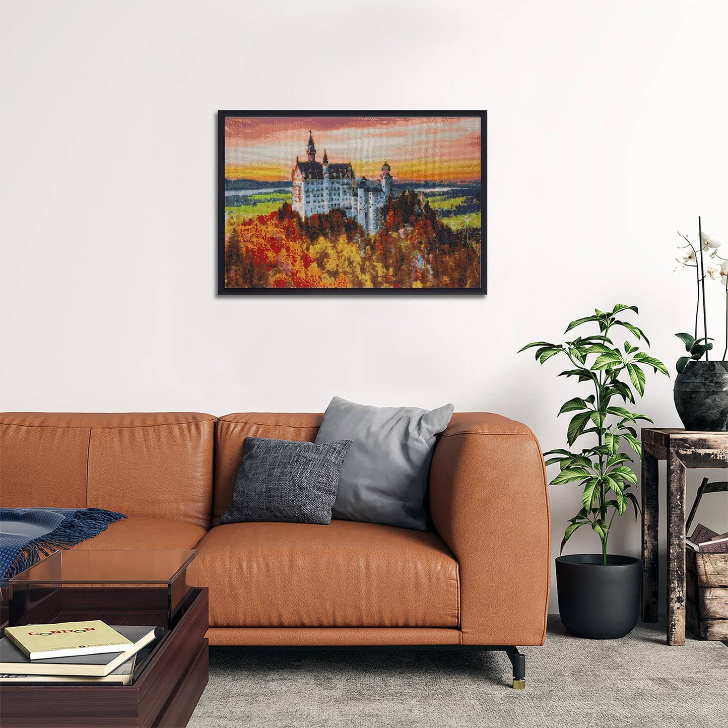 Castle in Fall Foliage Diamond Painting Kit