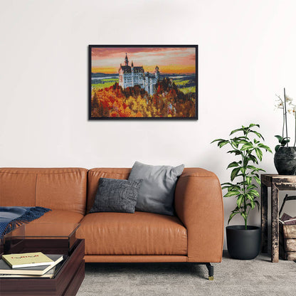 Castle in Fall Foliage Diamond Painting Kit