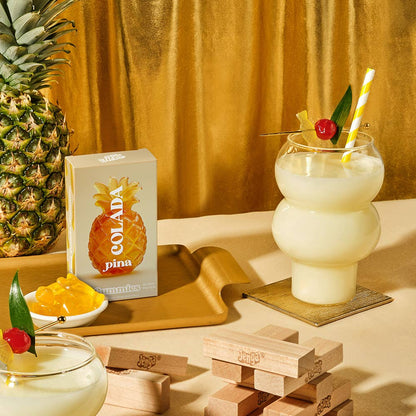 Pina Colada Gummies, Chewy Candies, Alcohol-Free