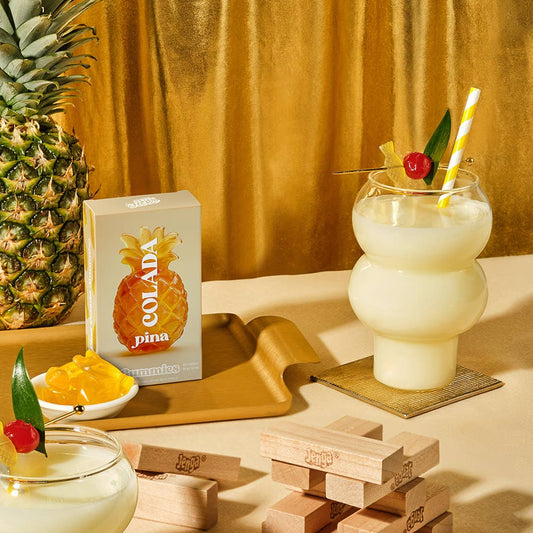 Pina Colada Gummies, Chewy Candies, Alcohol-Free