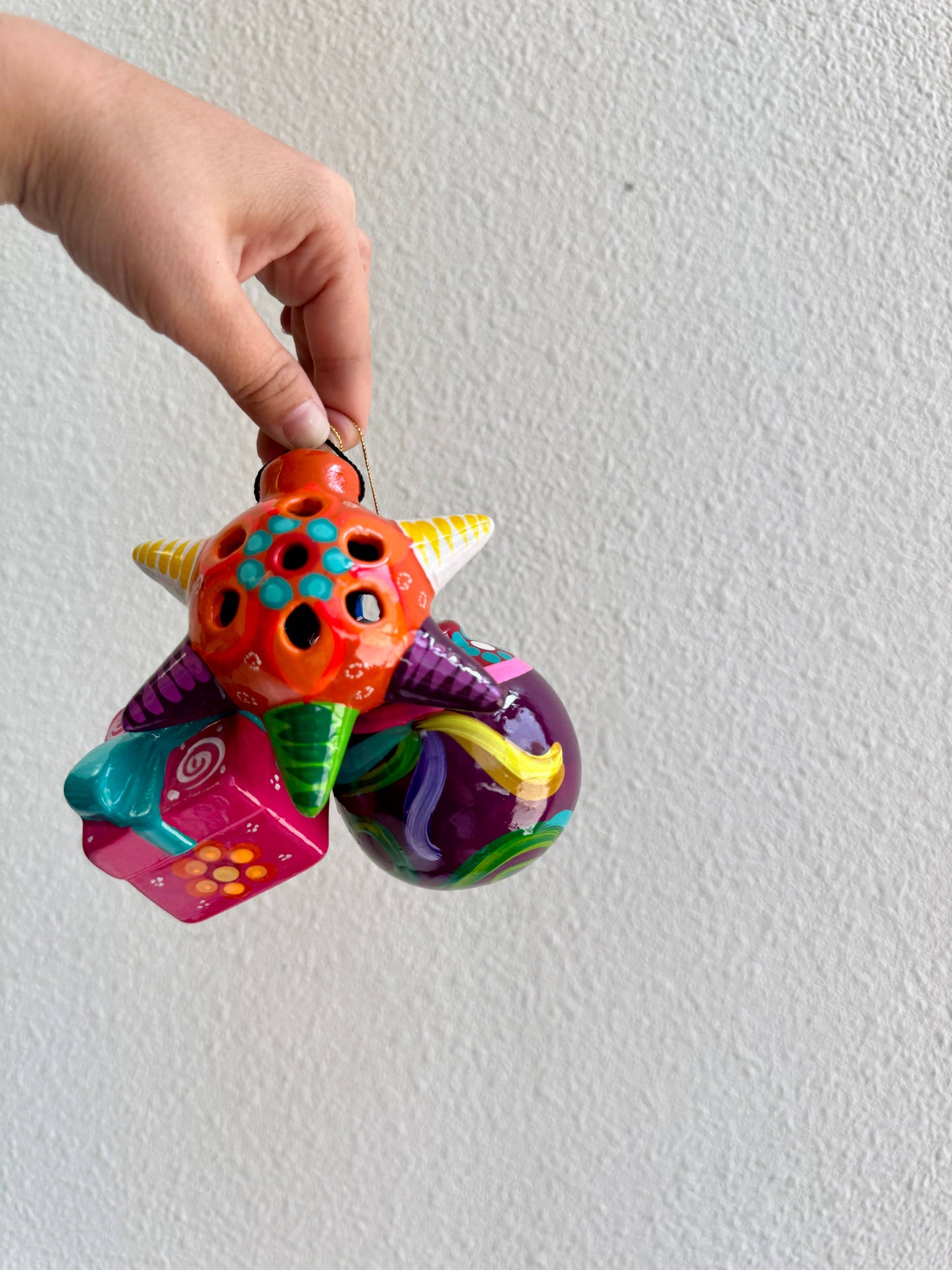 Colorful Ornament christmas mexican Clay made