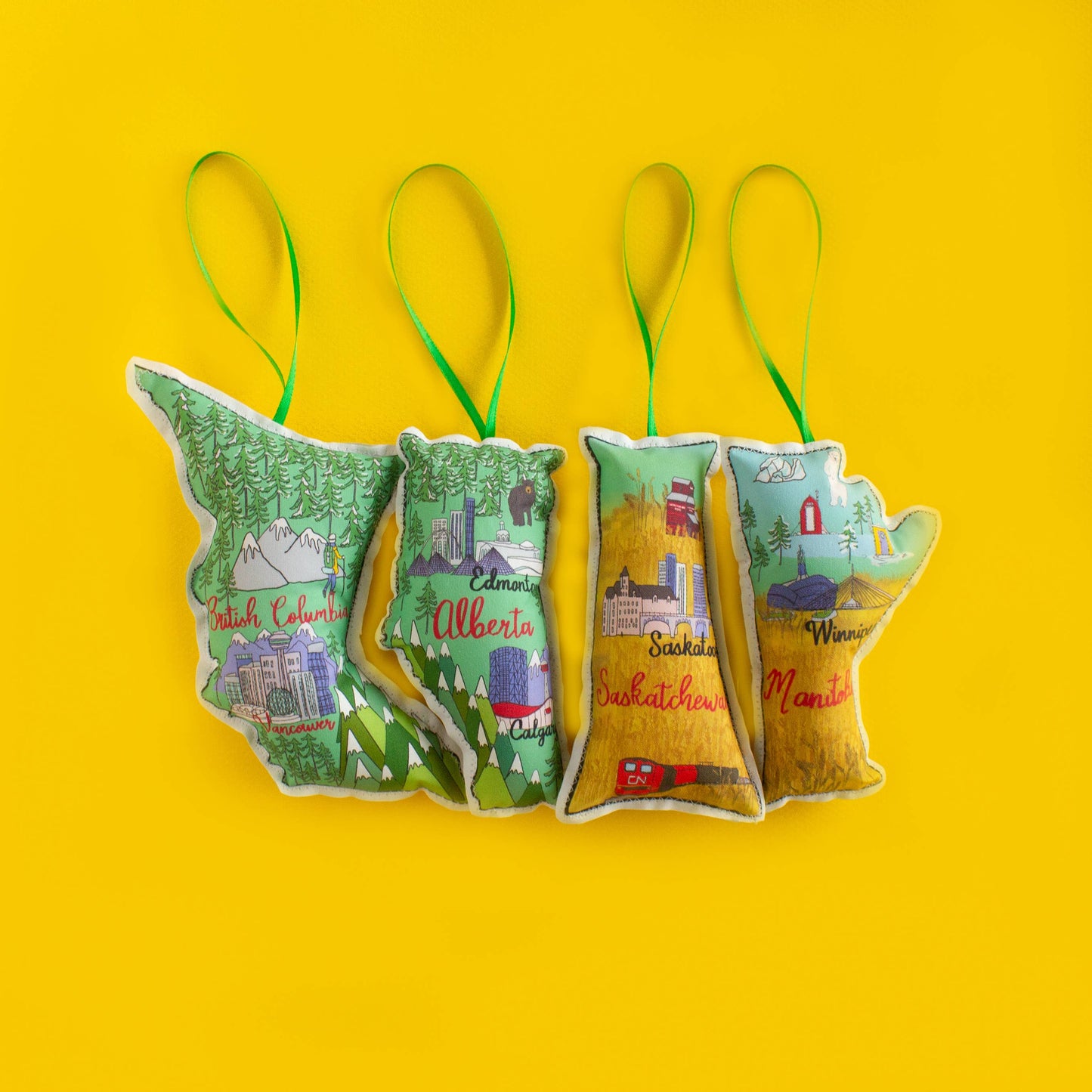 Manitoba map ornament