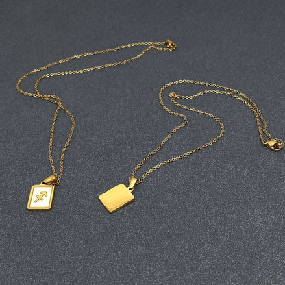 Zodiac  Square Necklace