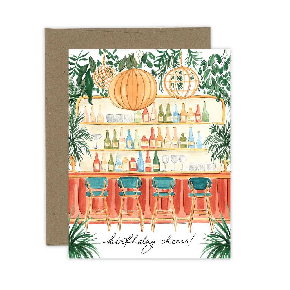 Tropical Birthday Cheers Card: Kraft