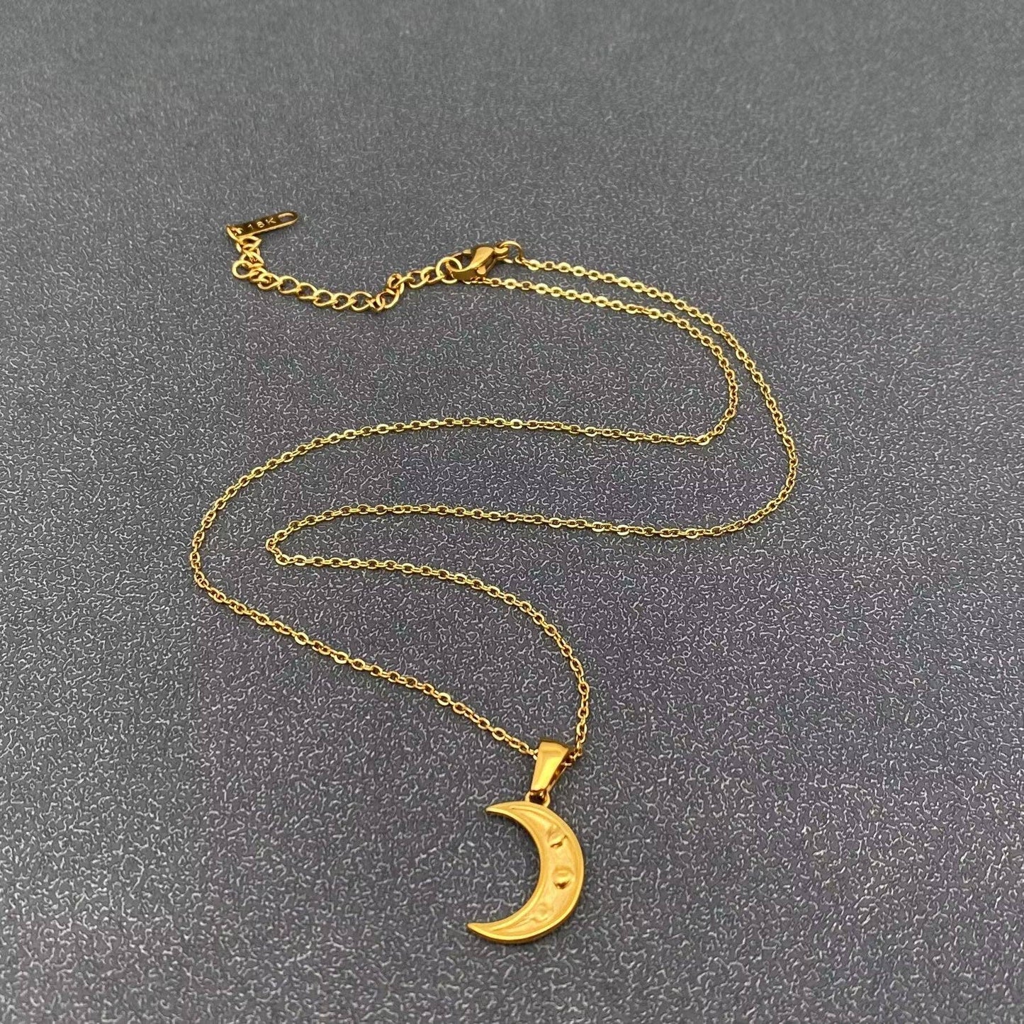 Crescent Moon Charm Necklace