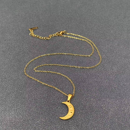 Crescent Moon Charm Necklace