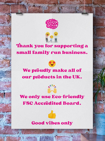 Funny A6 Art Postcard By David Shrigley - I Am Happy