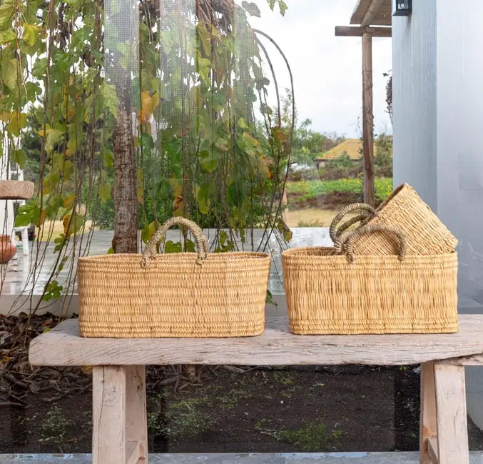 Natural Reed Storage Basket