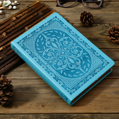 Victoria's Journals Vintage Style Diary/Notebook (Aqua Blue)