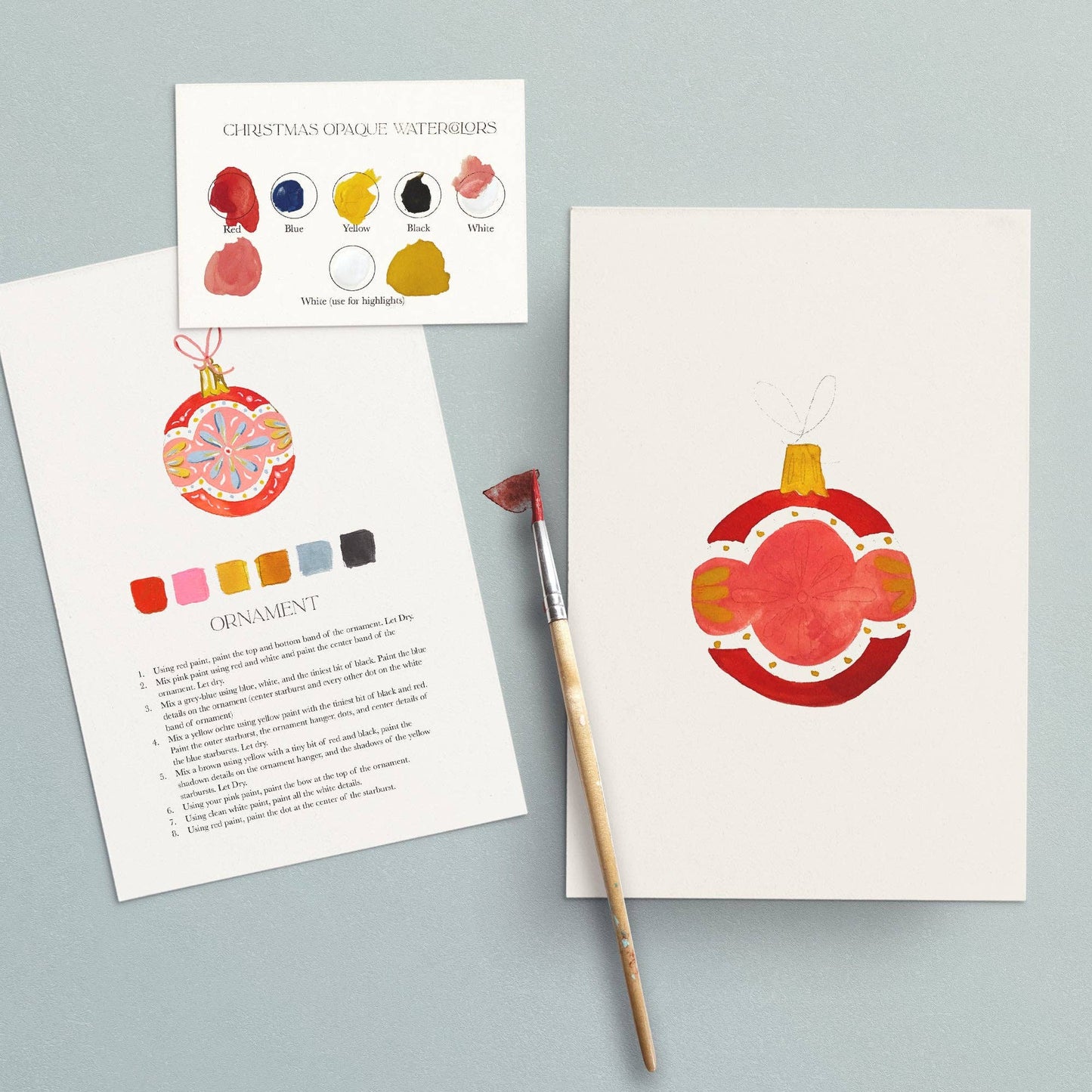 Watercolor Painting Kit: Christmas