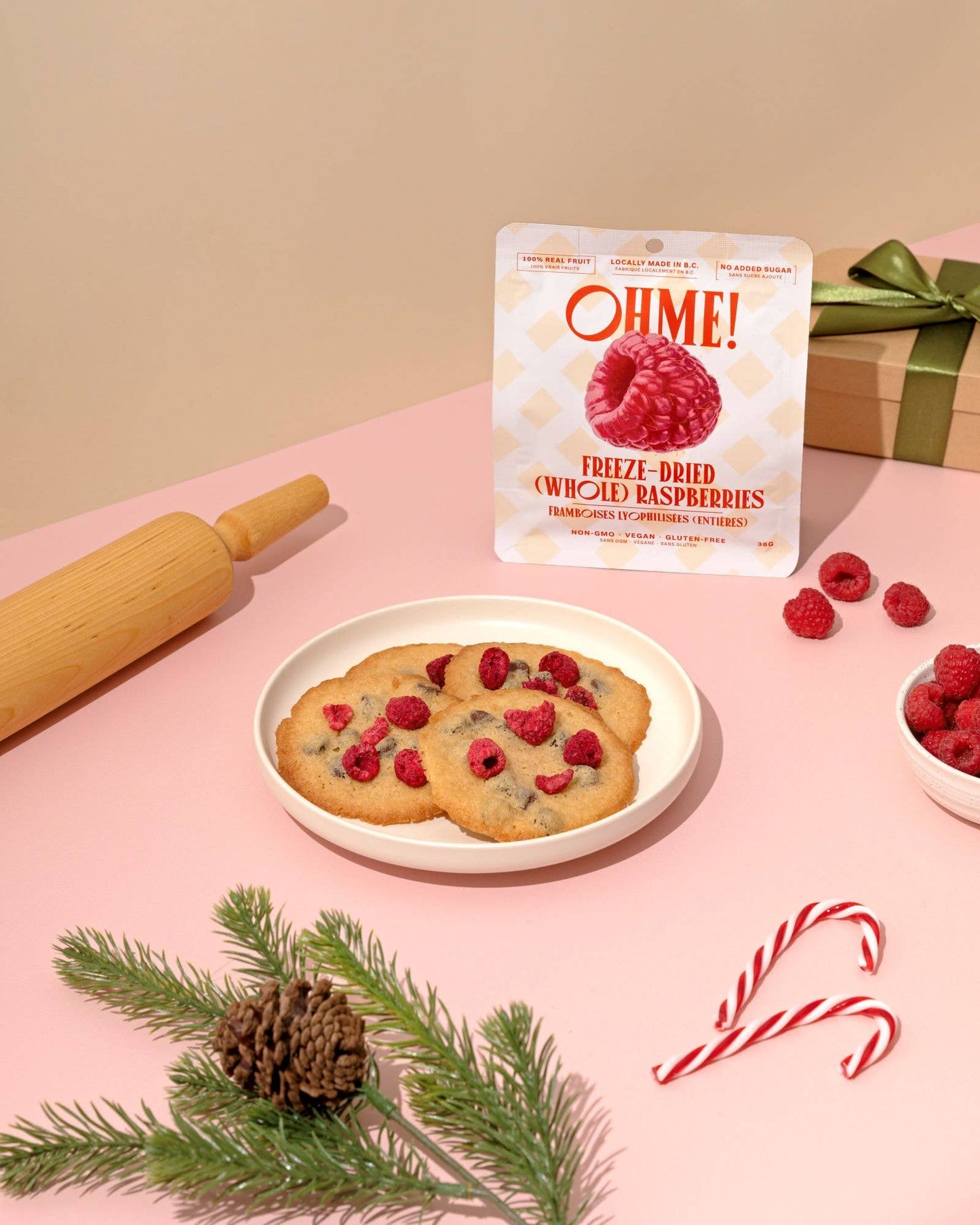 Freeze-Dried Raspberries (Whole)