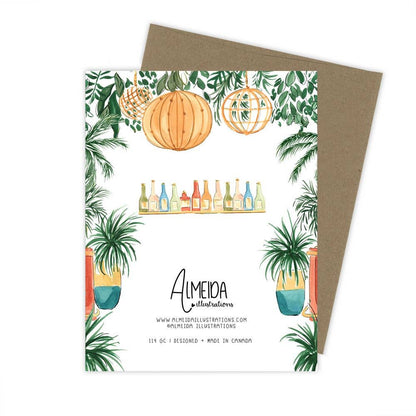 Tropical Birthday Cheers Card: Kraft