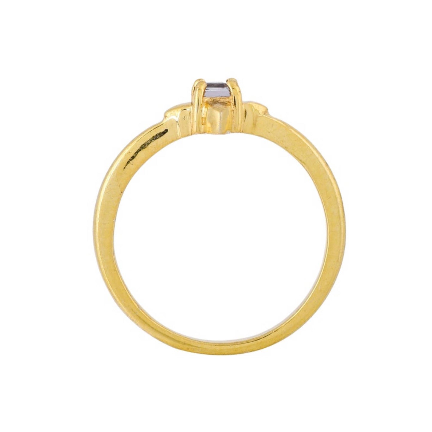 Blue Topaz Gold Plated Ring
