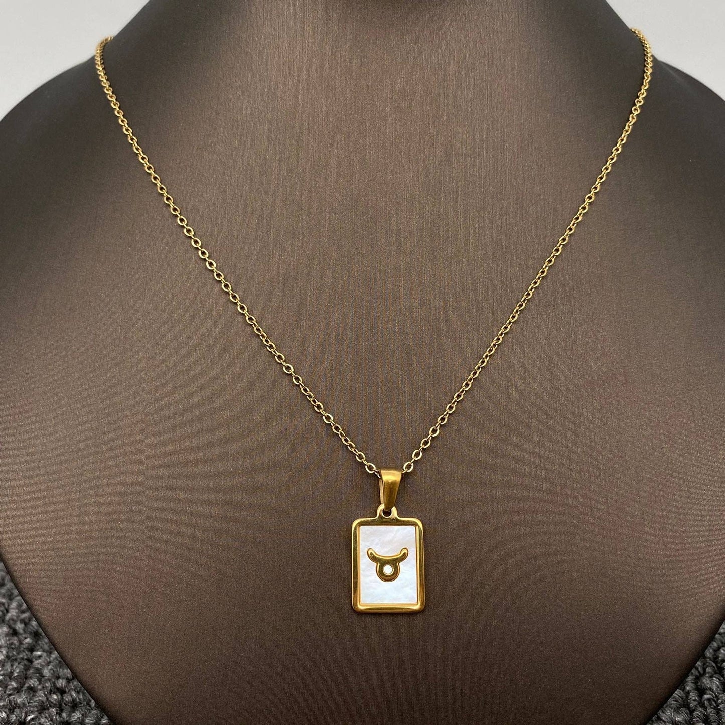Zodiac  Square Necklace