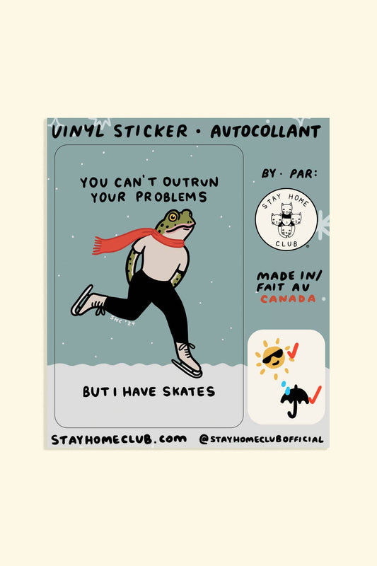 Outrun Your Problems Sticker | Waterproof Vinyl Sticker