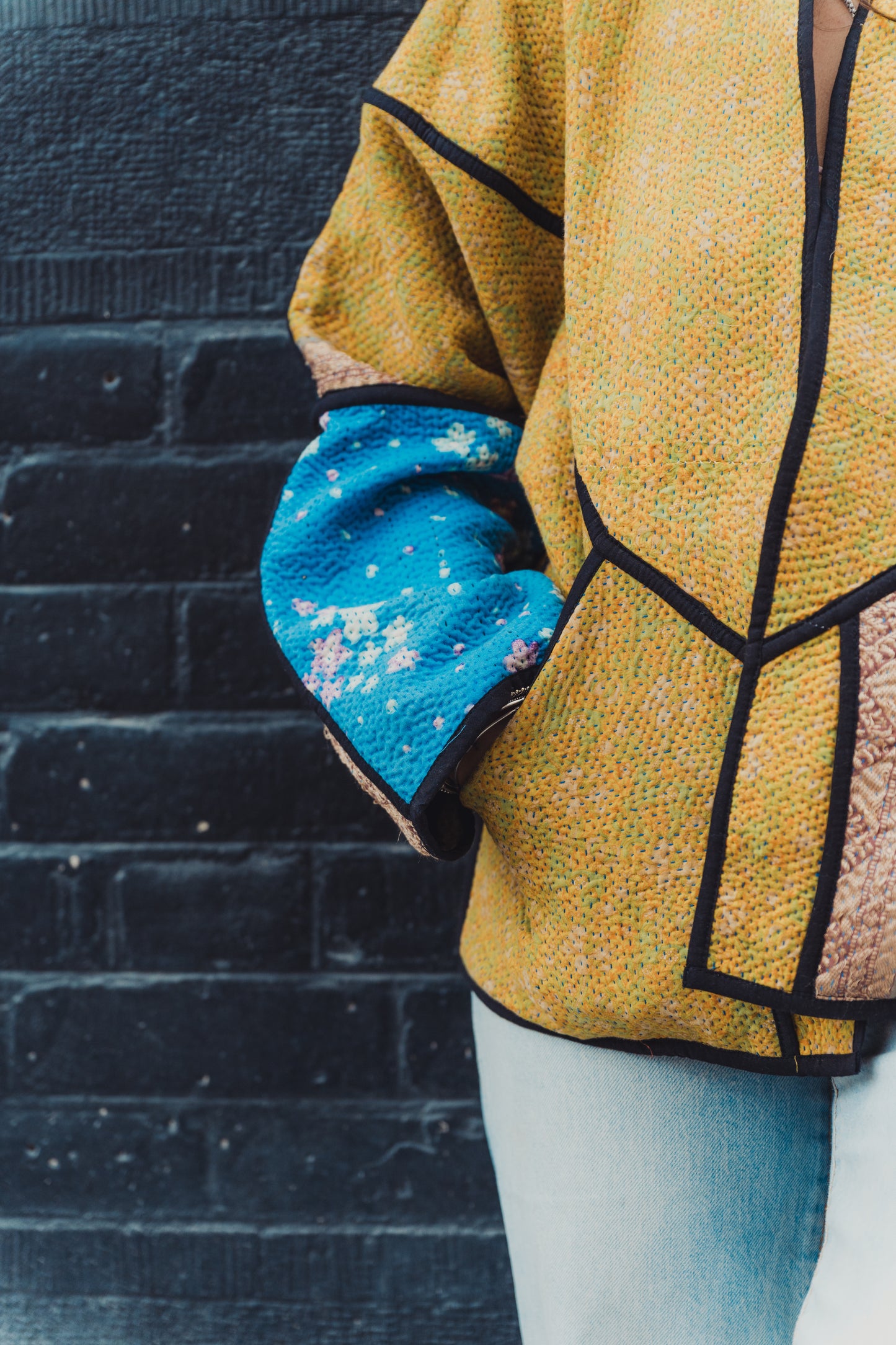 Lahore Quilted Kantha Patchwork Jacket