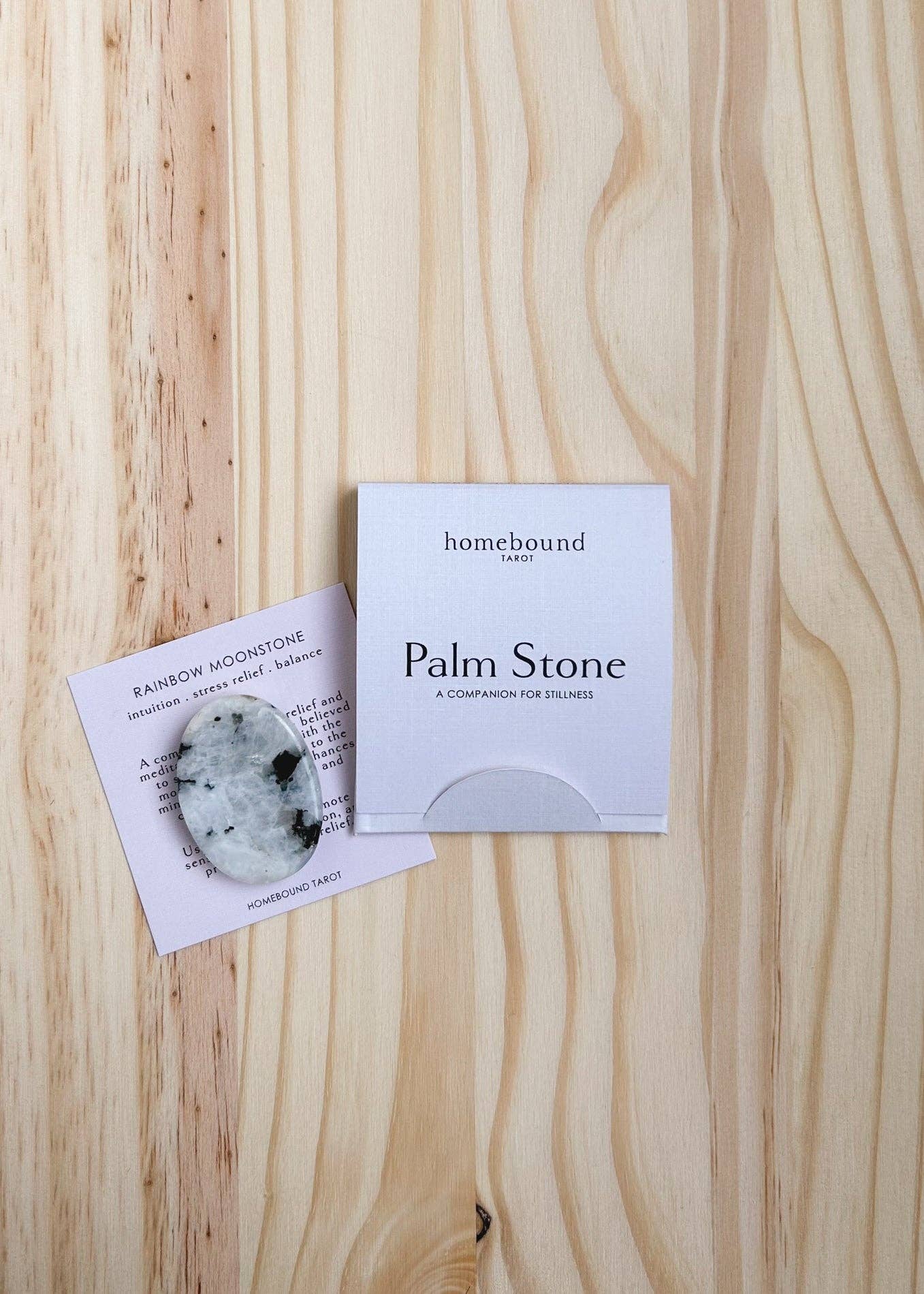 Palm Stone | Rainbow Moonstone
