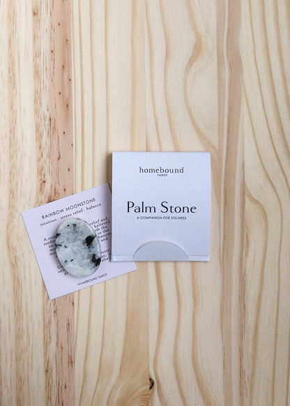 Palm Stone | Rainbow Moonstone
